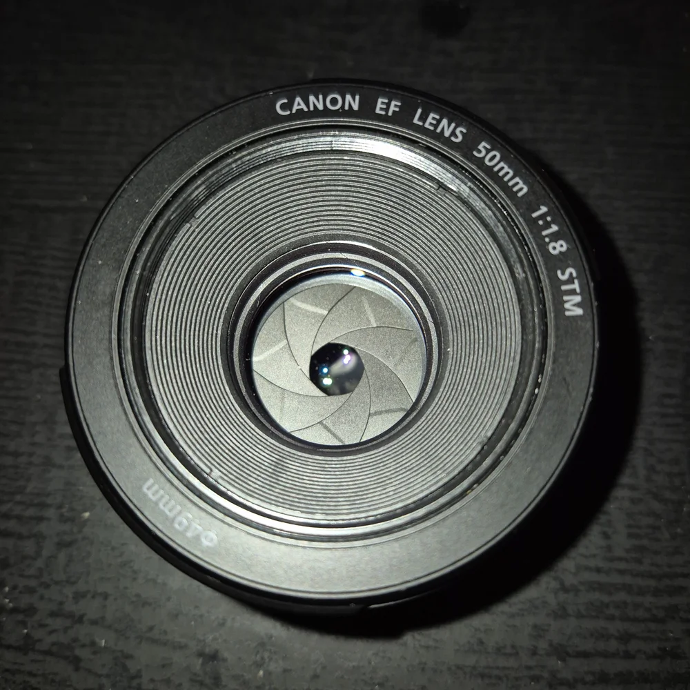 Canon 50mm Black Lens